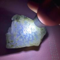 会卡紫罗兰冰种翡翠原石开窗料