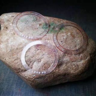 老木那杨梅皮高冰翡翠原石飘花手镯料