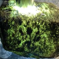 莫西沙高冰老象皮翡翠原石飘花手镯料